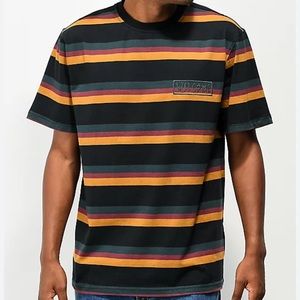 Welcome Black Striped Shirt - Size Small